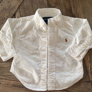 Ralph Lauren Kids Classic White Button-Down Shirt
